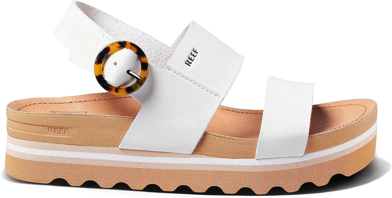 REEF Vista Hi Buckle Women's Platform Fashion Sandal, Arch Support, Ultra Soft Cushion Footbed
