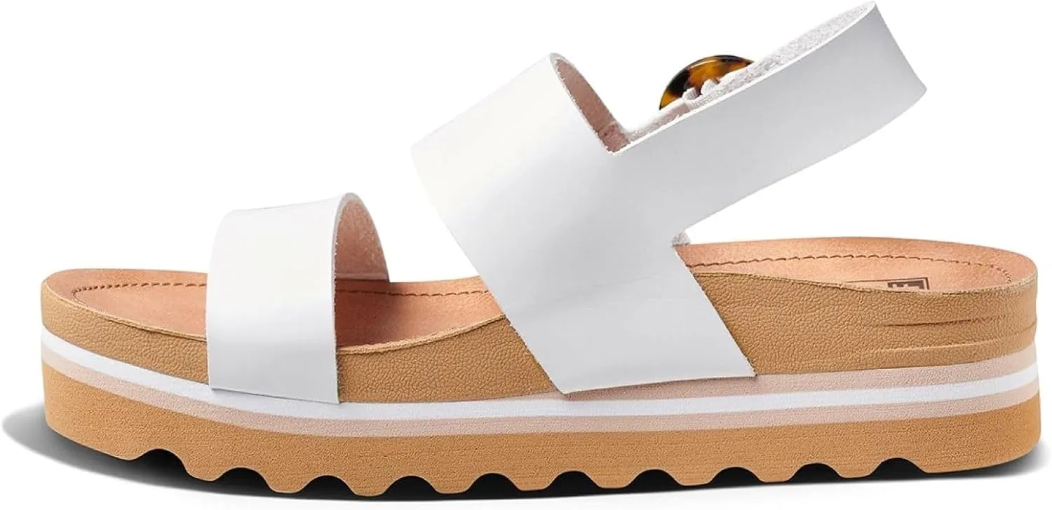 REEF Vista Hi Buckle Women's Platform Fashion Sandal, Arch Support, Ultra Soft Cushion Footbed