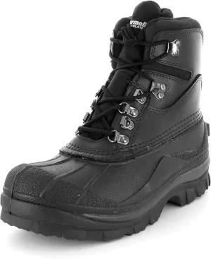Rothco Black Extreme Cold Weather Hiking Boots - 600 Gram Thermoblock Insulation Winter Waterproof Boots