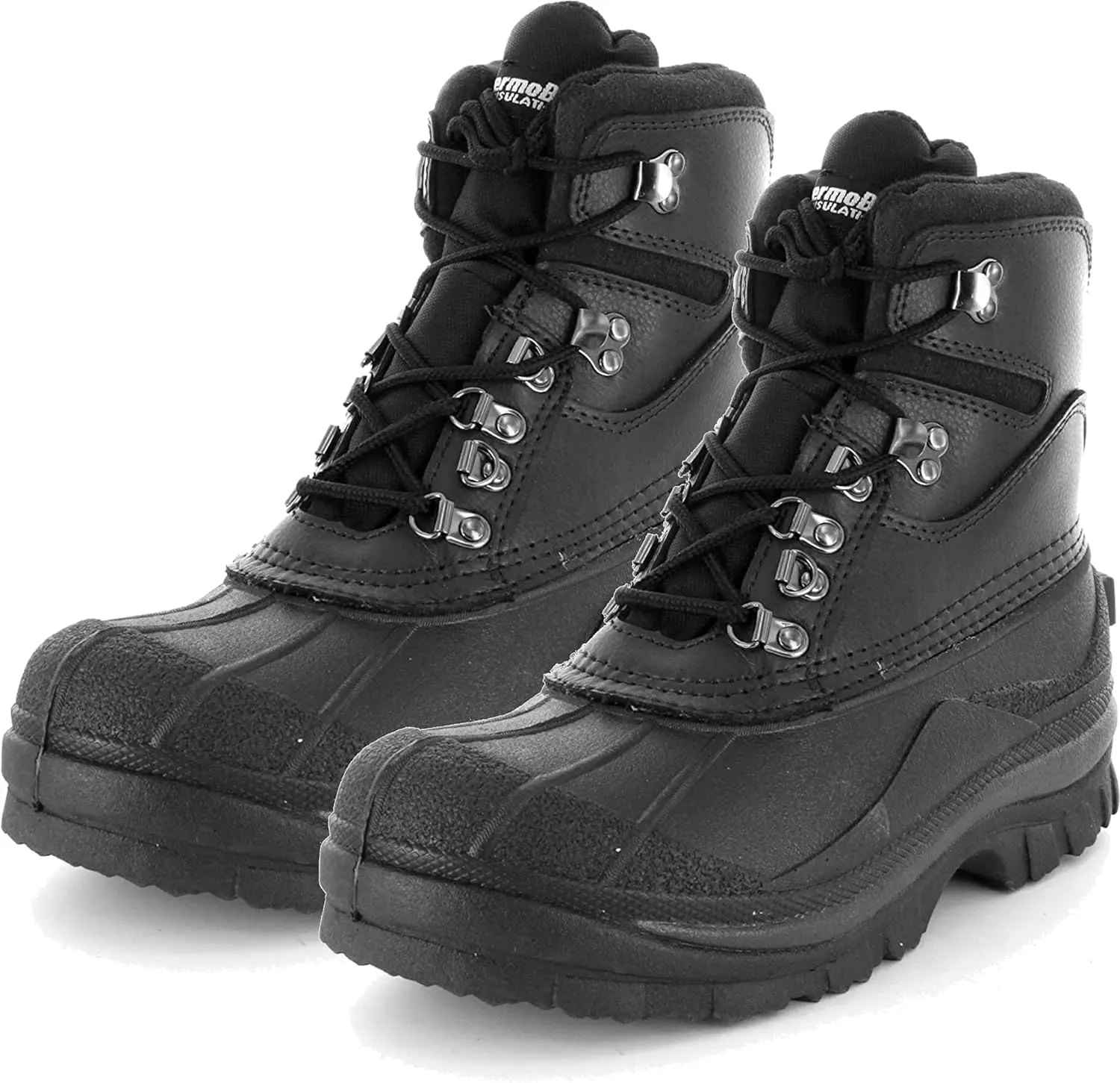 Rothco Black Extreme Cold Weather Hiking Boots - 600 Gram Thermoblock Insulation Winter Waterproof Boots