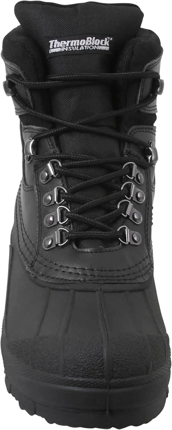 Rothco Black Extreme Cold Weather Hiking Boots - 600 Gram Thermoblock Insulation Winter Waterproof Boots