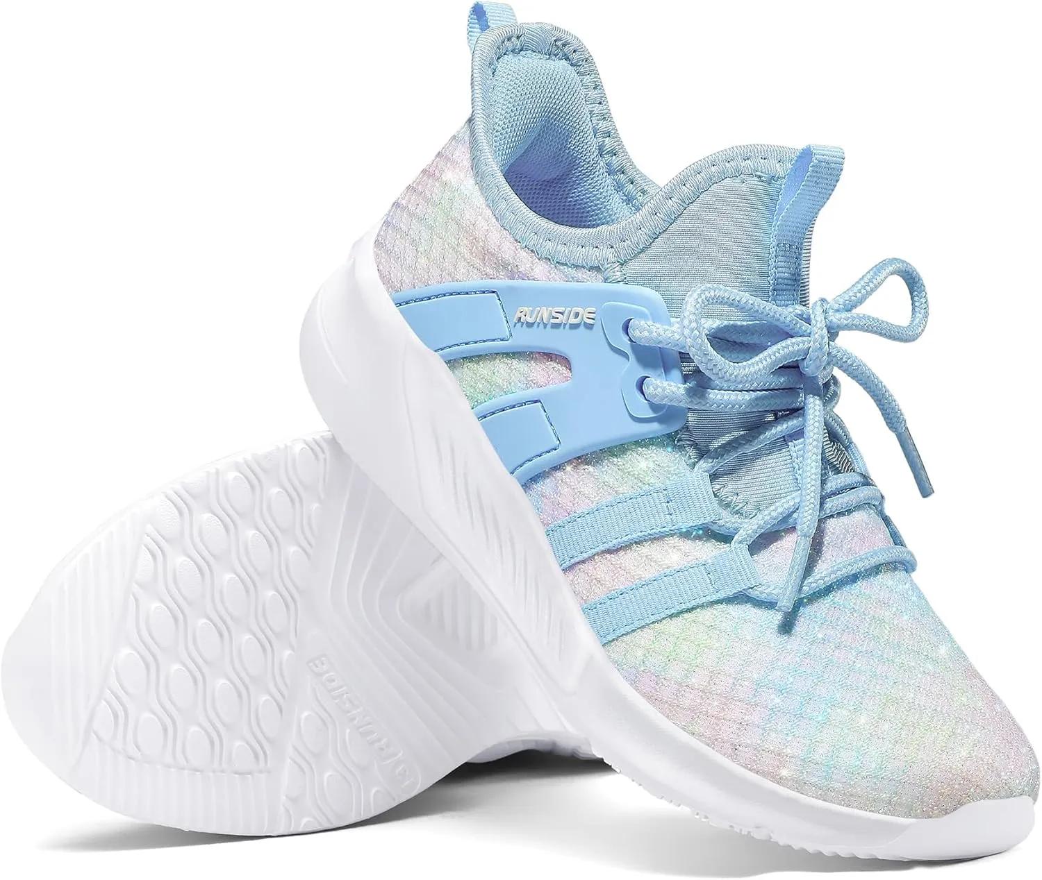 RUNSIDE Girls Tennis Shoes Lightweight Sports Kids Sneakers Lace-up for Running/Walking, Toddler/Little Kid/Big Kid