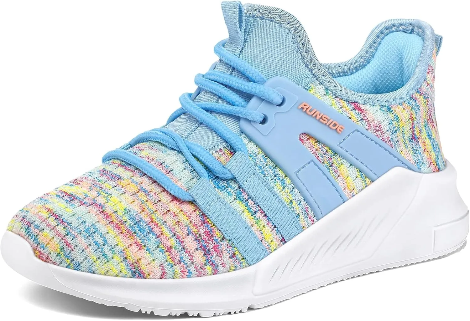 RUNSIDE Girls Tennis Shoes Lightweight Sports Kids Sneakers Lace-up for Running/Walking, Toddler/Little Kid/Big Kid