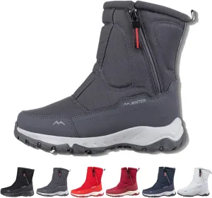 Sawbehind Winter Boots, Sawbehind Snow Boots,Waterproof Winter Shoes, Anti-Slip Lightweight Ankle Boot, All-Day Comfort Insulated Snow Boots