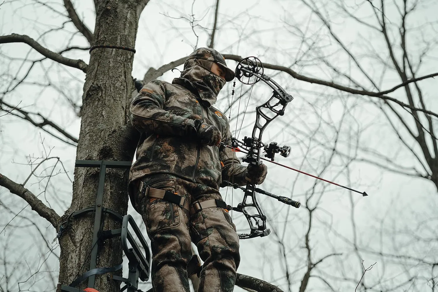 ScentLok BE:1 Voyage Water Resistant Midweight Fleece Bowhunting Bibs for Men