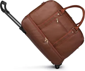seyfocnia Rolling Duffle Bag with Wheels, Duffle Bag for Travel Women Carry On Luggage Wheeled Overnight Weekender Bag Men