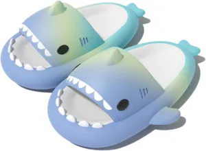 Shark Slides Kids, Toddler Cloud Shark Slides, Summer Cute Cartoon Shark Slippers