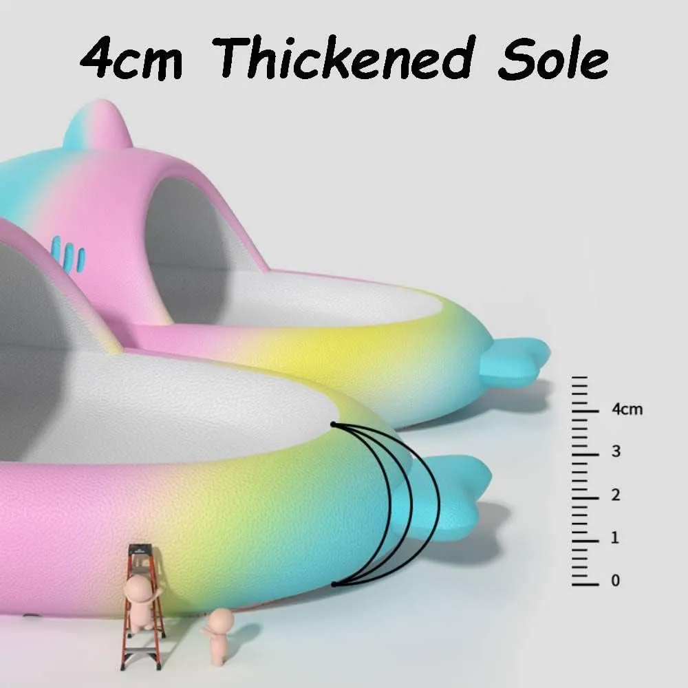 Shark Slides Kids, Toddler Cloud Shark Slides, Summer Cute Cartoon Shark Slippers