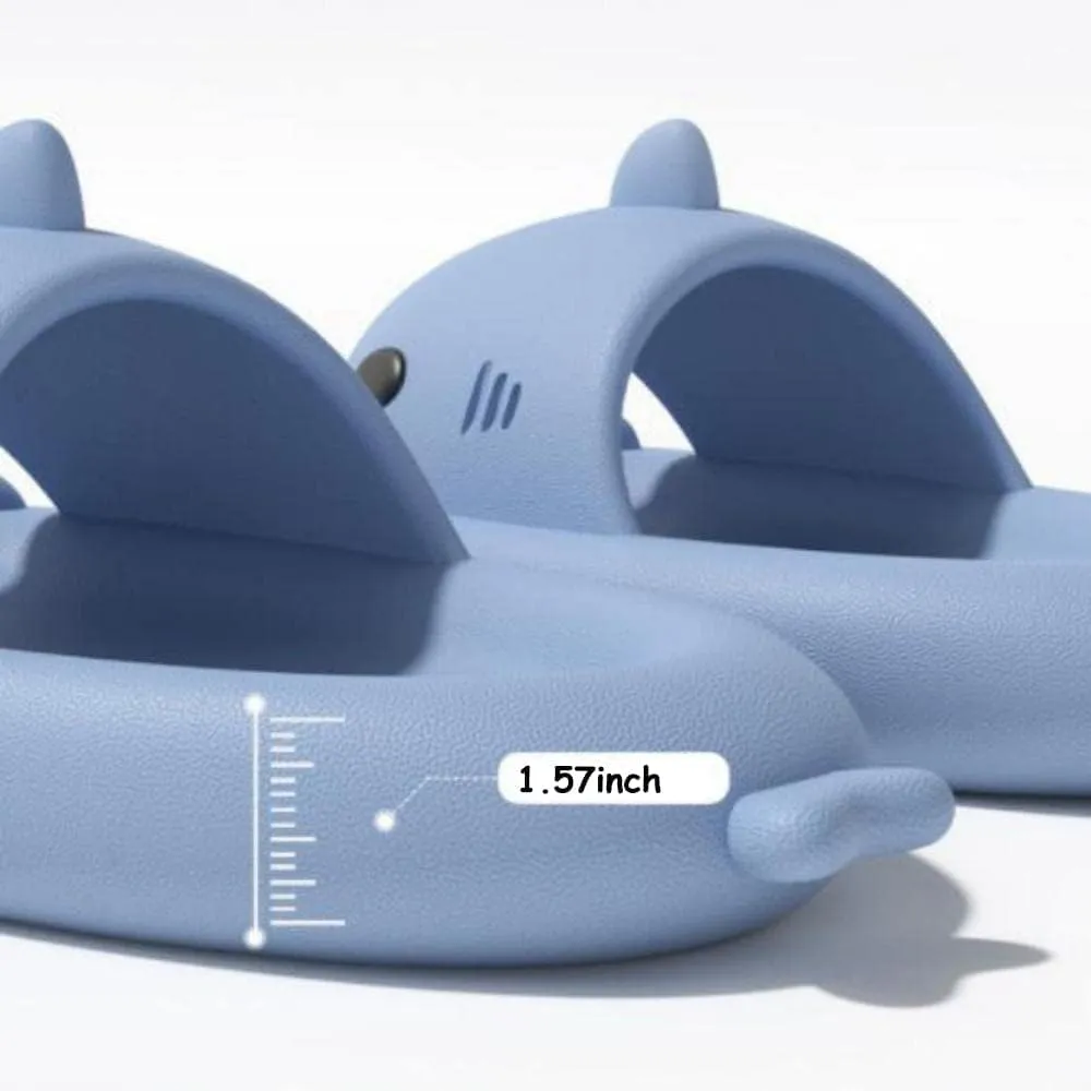 Shark Slides Kids, Toddler Cloud Shark Slides, Summer Cute Cartoon Shark Slippers