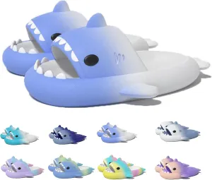 Sharklas Originales Kids Summer Cute Cartoon Fun Animal Slipper Cozy Non-Slip Shark Sandals for Bathroom, Outdoor