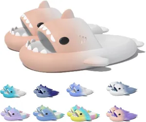 Sharklas Originales Kids Summer Cute Cartoon Fun Animal Slipper Cozy Non-Slip Shark Sandals for Bathroom, Outdoor