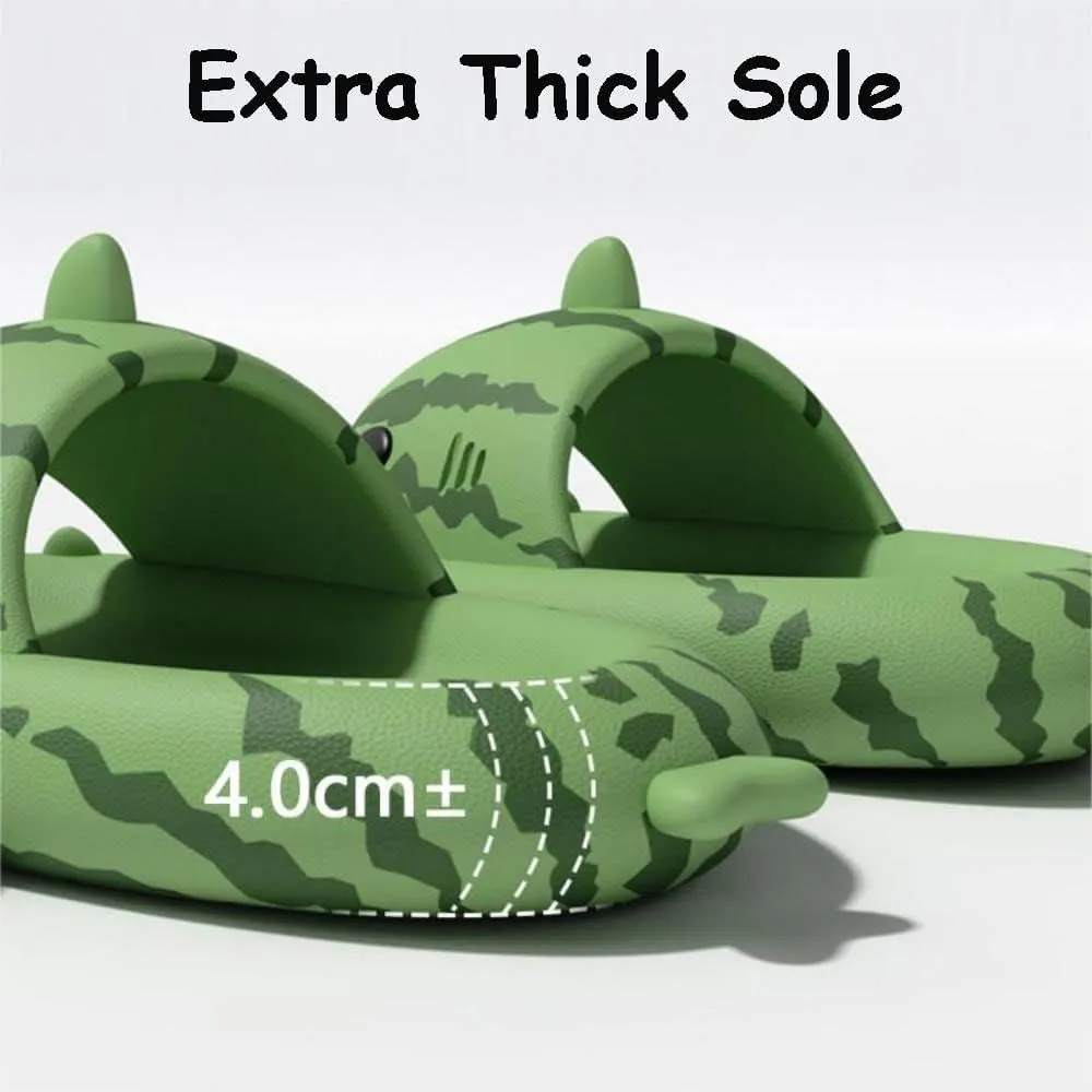 Sharklas Originales Kids Summer Cute Cartoon Fun Animal Slipper Cozy Non-Slip Shark Sandals for Bathroom, Outdoor