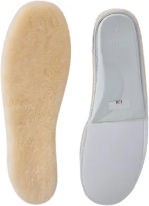 Sheepskin Insoles Women's Premium Think Wool Fur Fleece Inserts Cozy & Fluffy 8 1 Pack