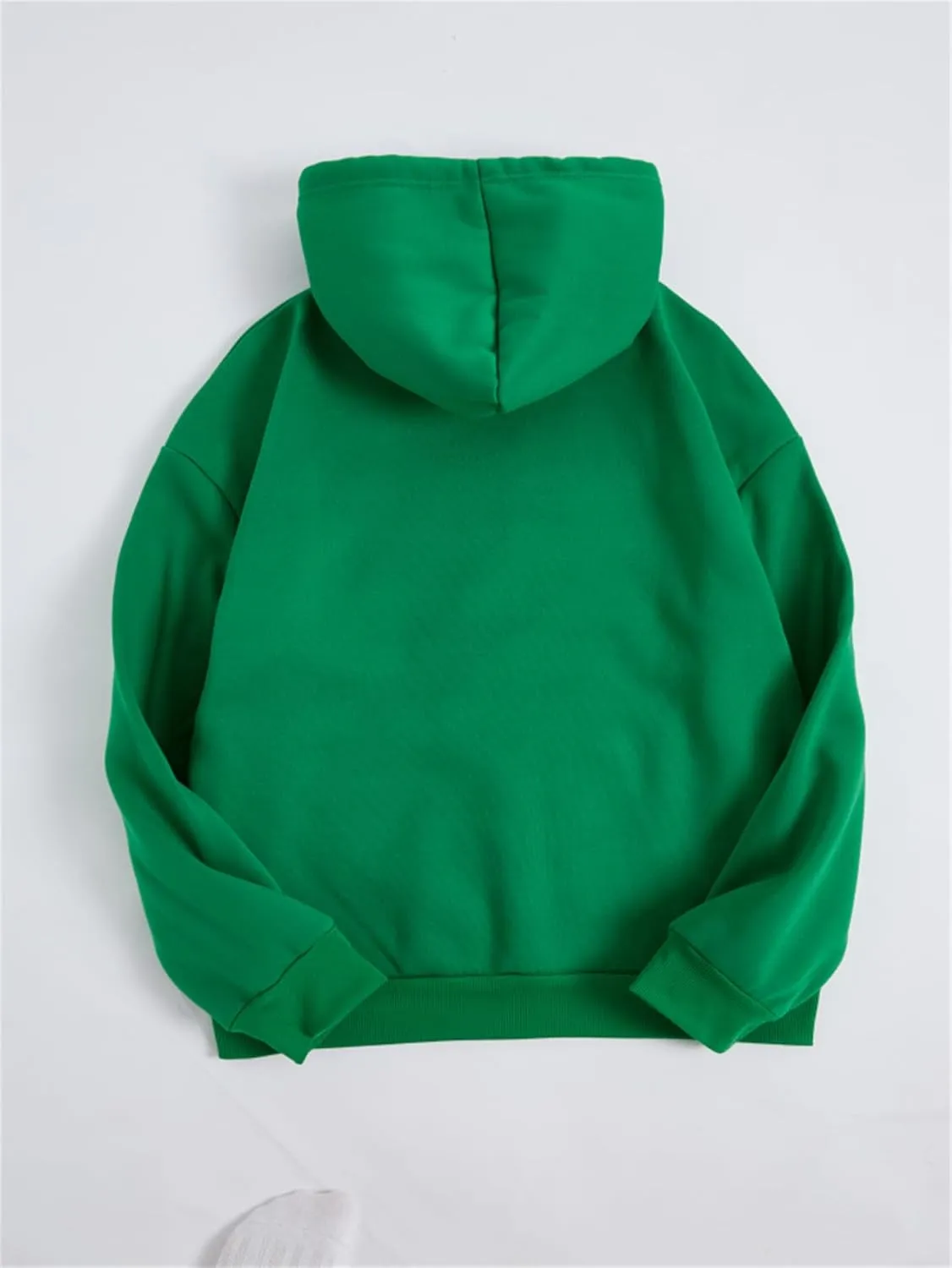 SHENHE Women's Slogan Letter Print Long Sleeve Hooded Sweatshirt Pullover Hoodie Tops