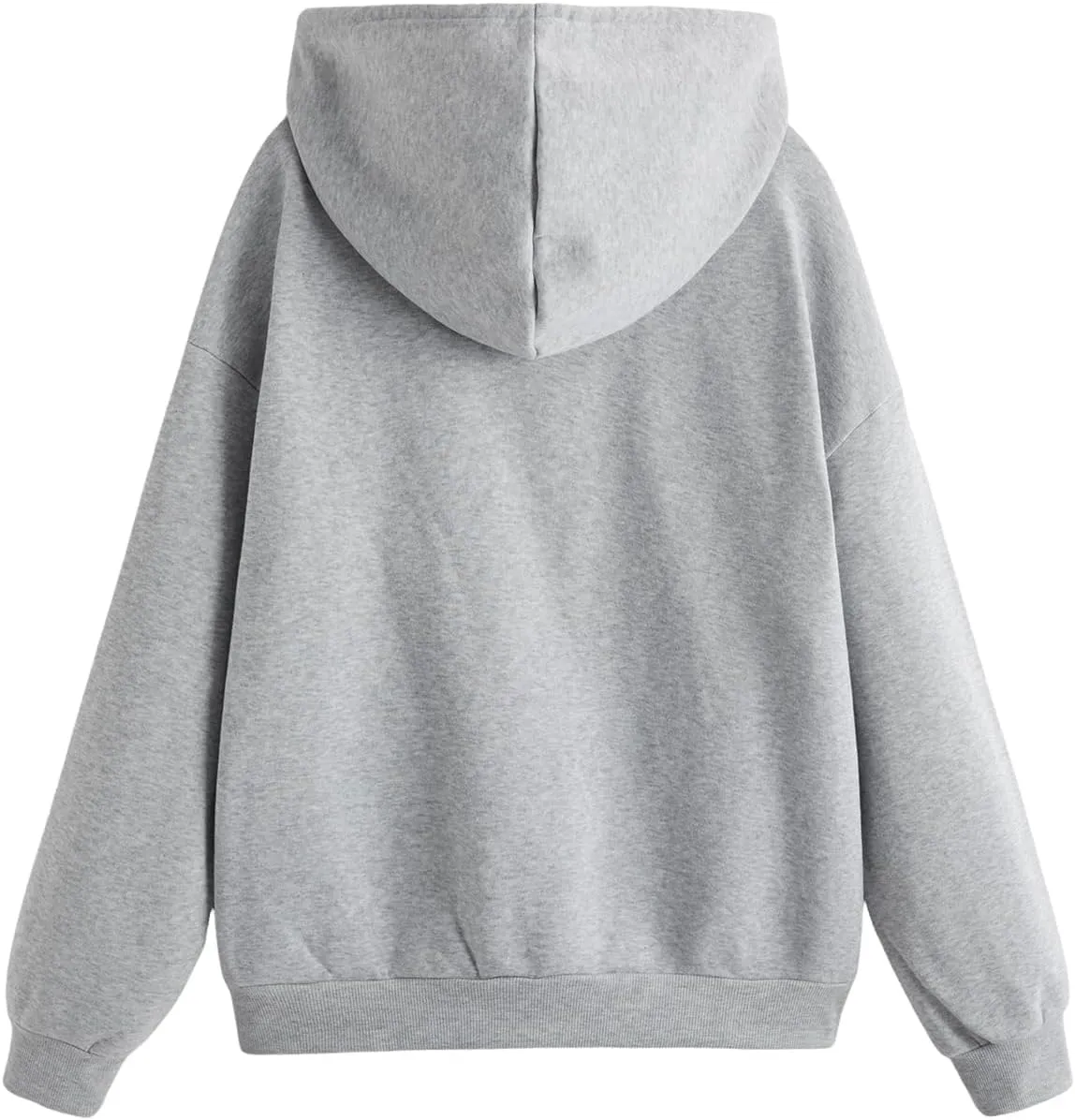 SHENHE Women's Slogan Letter Print Long Sleeve Hooded Sweatshirt Pullover Hoodie Tops