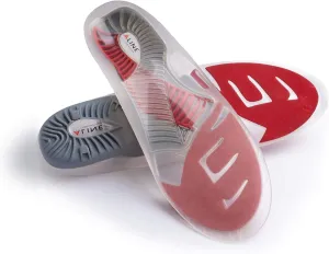 Shoe Inserts for Men & Women - Arch Support, Work Boot Insoles for Standing All Day, Plantar Fasciitis Relief, Flat Foot Sole Orthotics. Red - Men 6.5-7.5 / Women 7.5-8.5 / EU 38.5-40