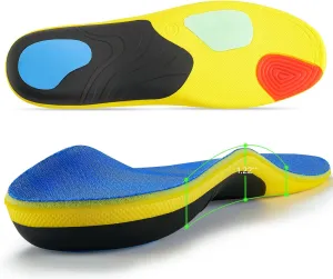 Shoe Insoles with Arch Support Plantar Fasciitis Relief for Men Women Runing Walking, 220Lbs Orthotics Insole Shoes Insert Pads fit Sneakers and Work Boot for Standing All Day-to Men10-12 | Women12-14