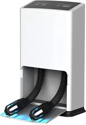 Shoe Portable Smart Electric, Dryer Rack, Heat Adjusting Capability and Timer Setting, Also for Skii, Snowboarding, Hunting Boots (White)