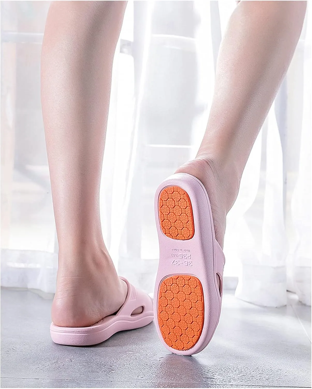 Shower Slippers for Men Non Slip Size 12, Sandals for Women Lightweight Quick Dry Bath Shoes Foot Arch Support House Slippers Indoor Outdoor Sandals Beach Shoes