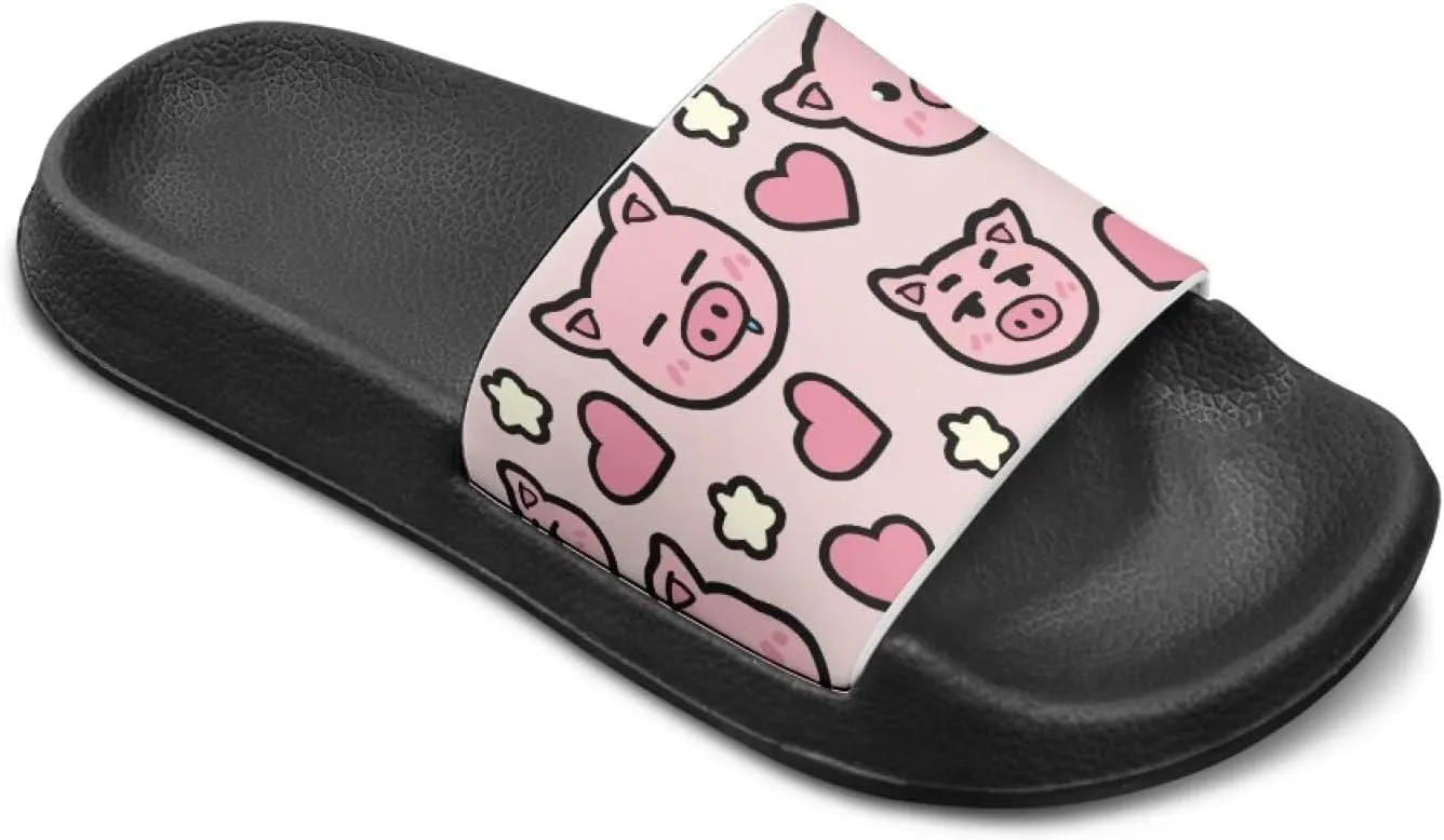 Slides for Girls - Comfortable Slip-On Kids Sandals, Slides for Indoor and Outdoor The Beach and Pool