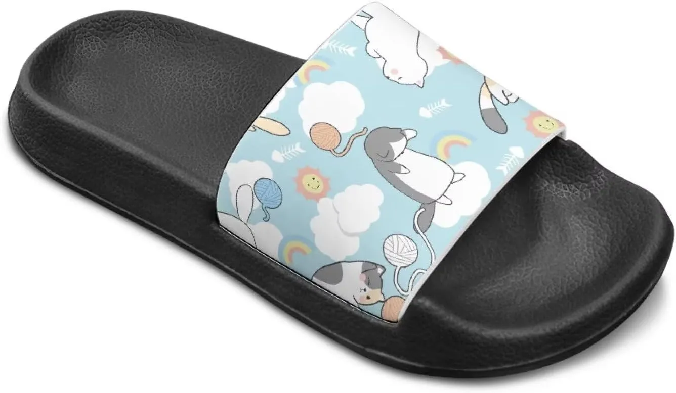 Slides for Girls - Comfortable Slip-On Kids Sandals, Slides for Indoor and Outdoor The Beach and Pool