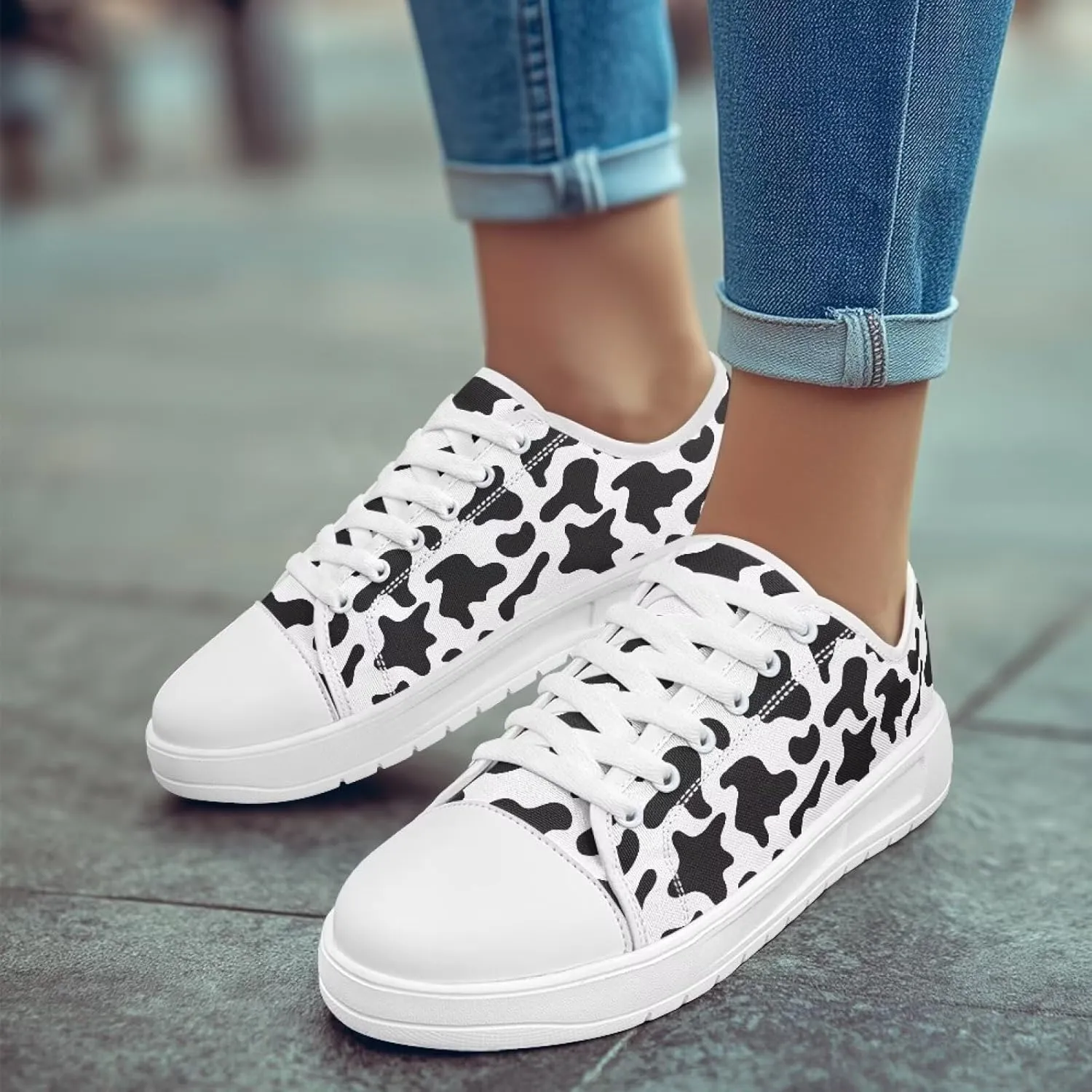 Slip on Sneakers Womens Wide Width Casual Breathable Polyester Running Sneakers Lightweight Low Top Soft Sole Walking Shoes