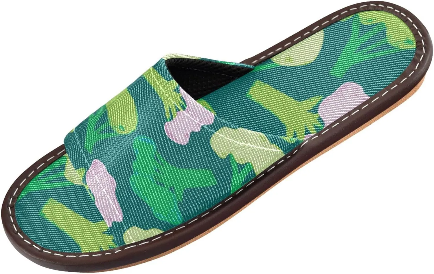 Slippers for Women Men Open Toe House Shoes Home Slipper Quick Drying Bathroom Shower Sandals