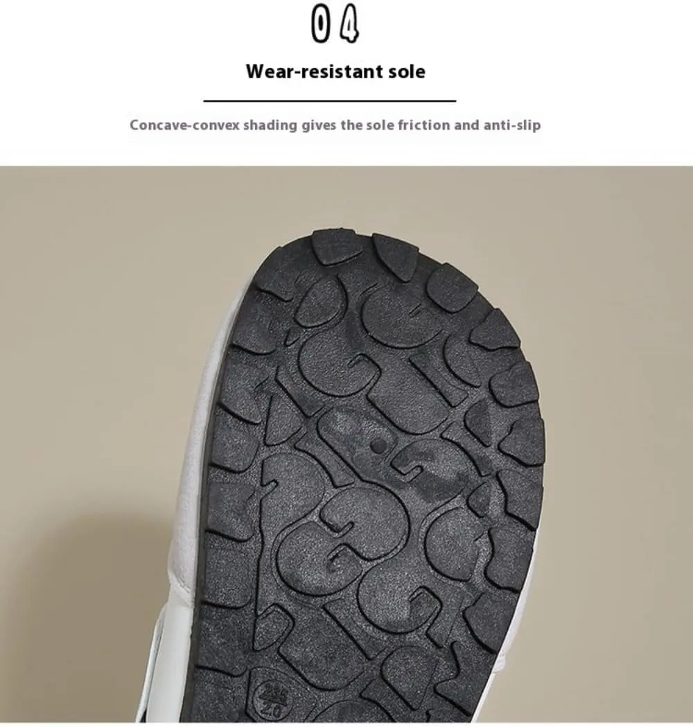 Sneakerina Lace-up Ballet Sneakers Women Girls Y2K Retro Straps Round Toes Slip On Breathable Non-Slip Chunky Sole Platform Leather Tennis Sneakers Preppy Back to School Gifts Daughter Granddaughter