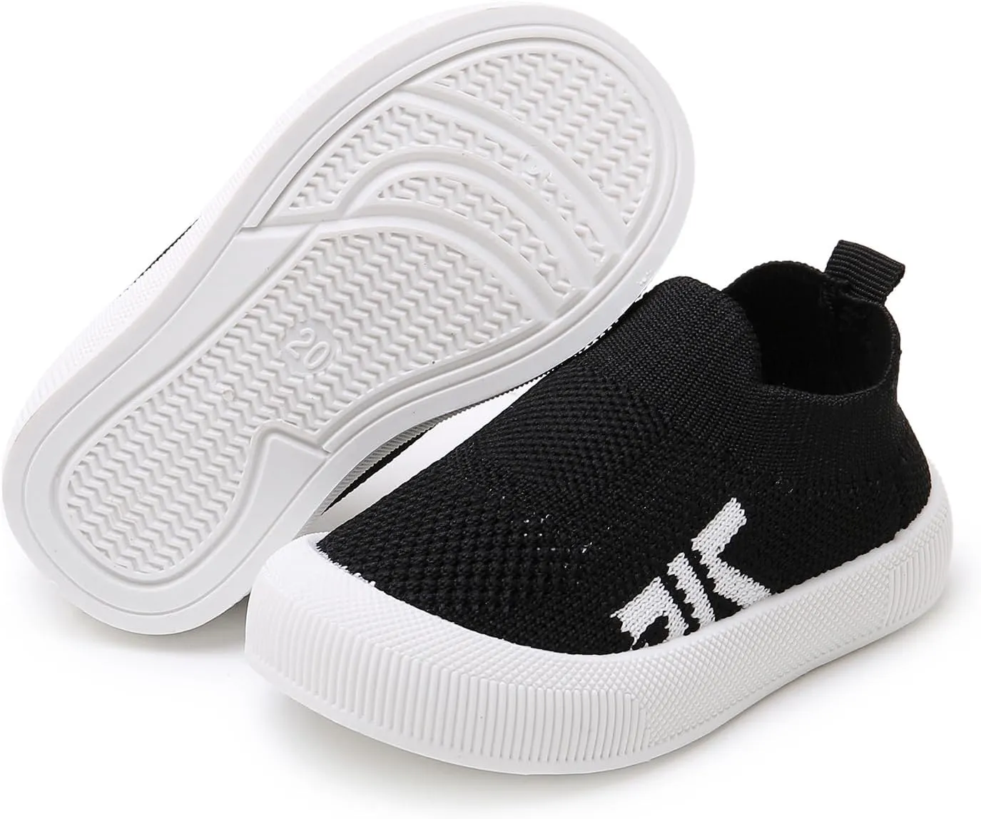 SOFMUO Baby Boys Girls Toddler Sneakers Kids Lightweight Knit Walking Shoes Mesh Breathable Tennis Trainers Shoe 1-3 Yrs…