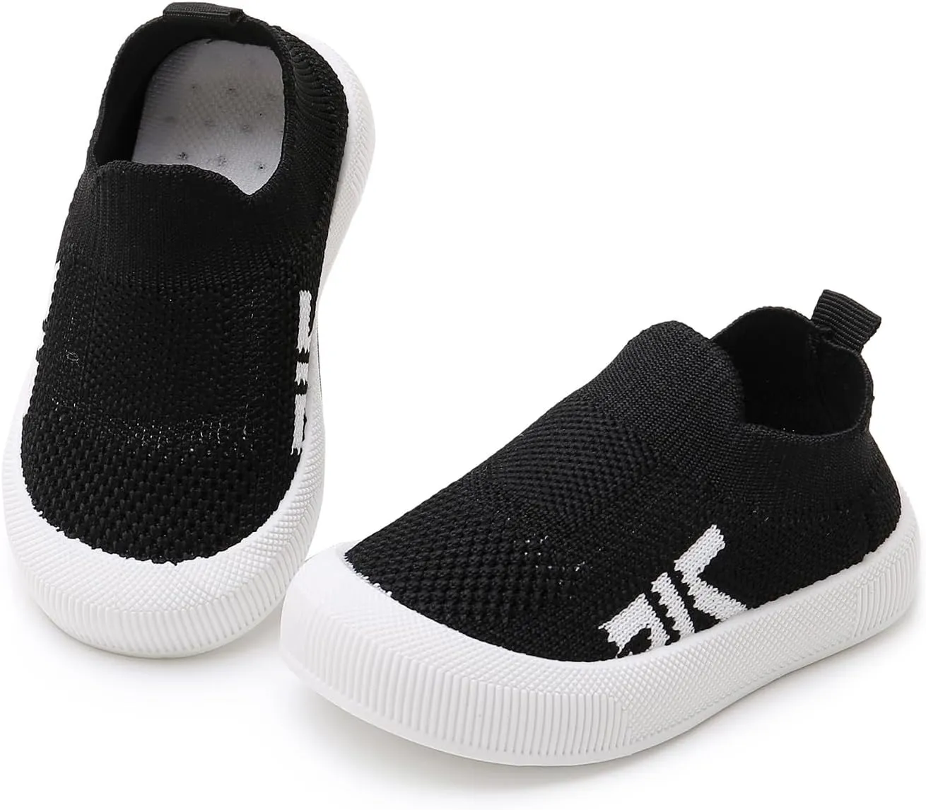 SOFMUO Baby Boys Girls Toddler Sneakers Kids Lightweight Knit Walking Shoes Mesh Breathable Tennis Trainers Shoe 1-3 Yrs…