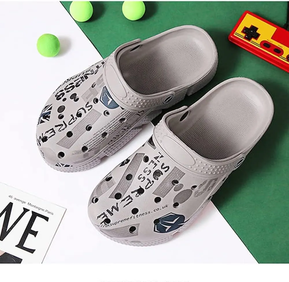 Solaud Men and Women Unisex Garden Clogs Shoes Quick-Drying Breathable Comfortable Summer Beach Slippers Sandals