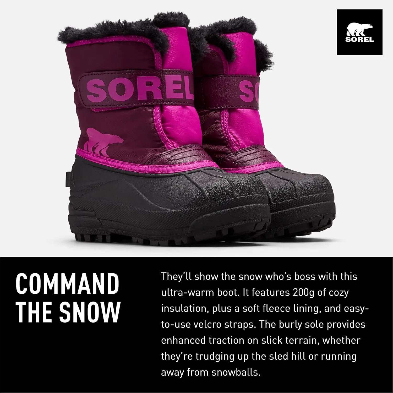 SOREL - Youth Snow Commander Snow Boots for Kids
