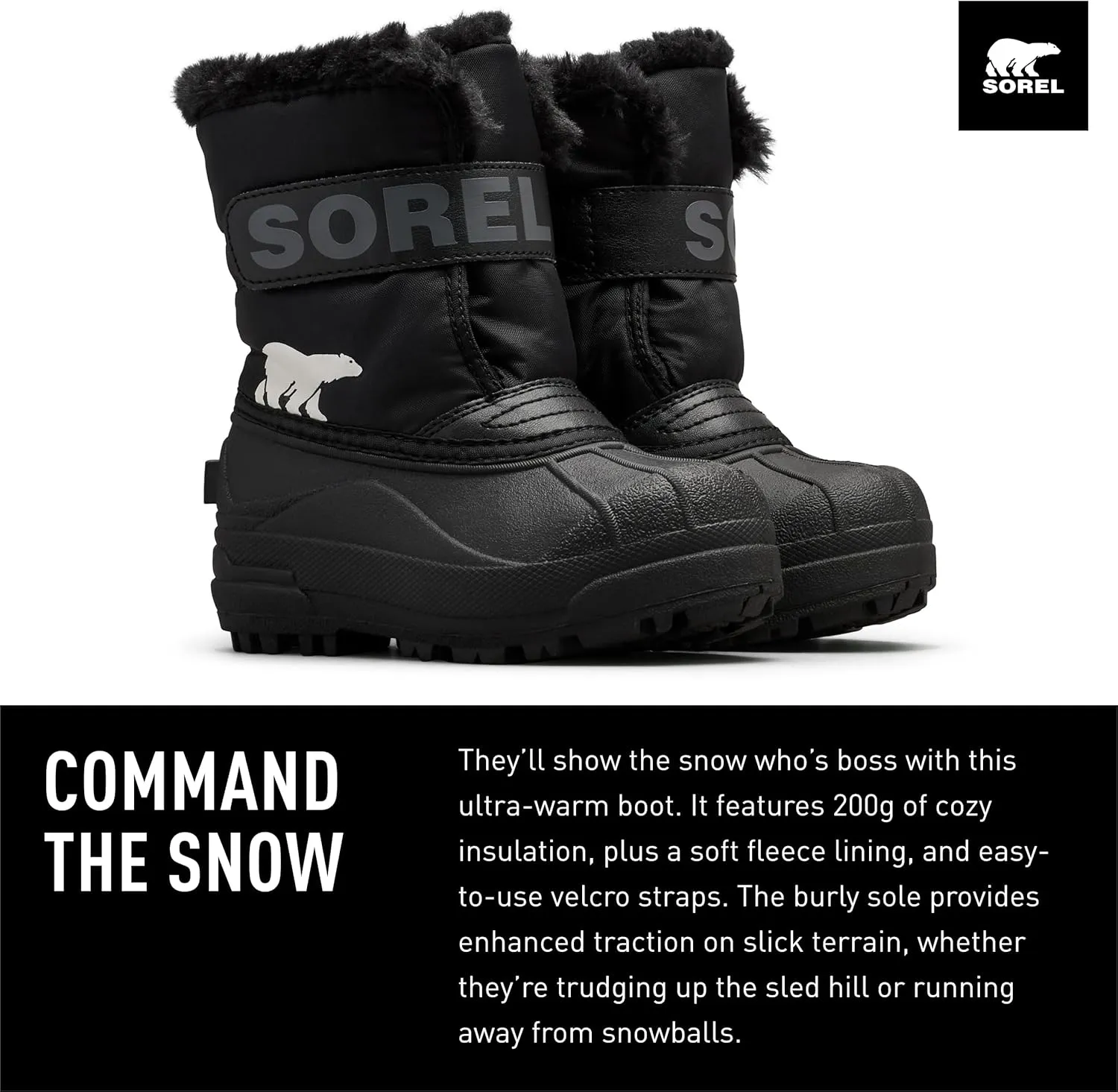 SOREL - Youth Snow Commander Snow Boots for Kids