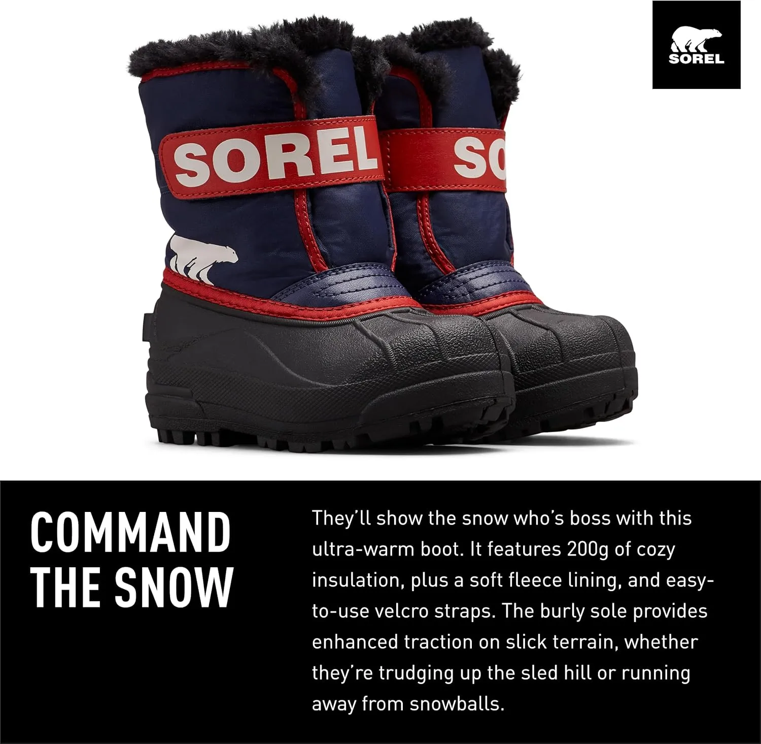 SOREL - Youth Snow Commander Snow Boots for Kids