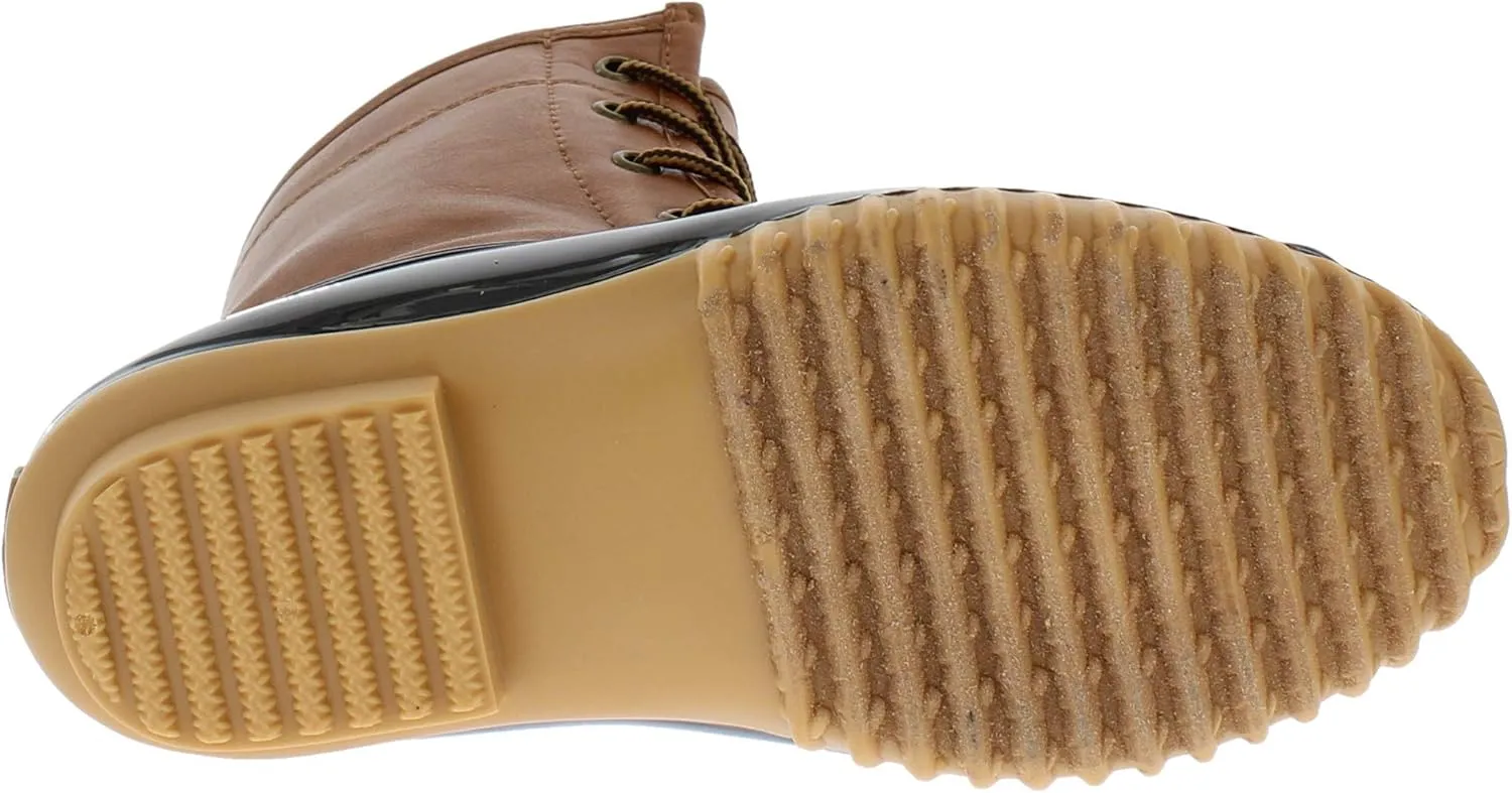 sporto Women's Duck Boots with Lace-Up Closure Attina Waterproof Mid-Calf Winter for Comfort