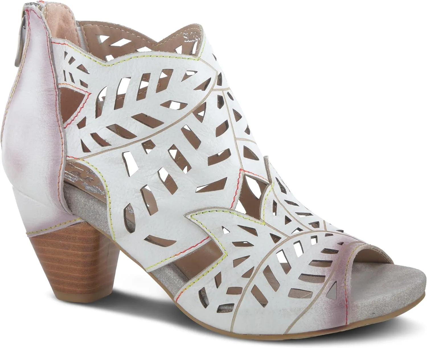 Spring Step L'Artiste Icon Sandals for Women - Ladies Casual Flats Platform Sandal - Hand Painting Summer Shoes for Womens