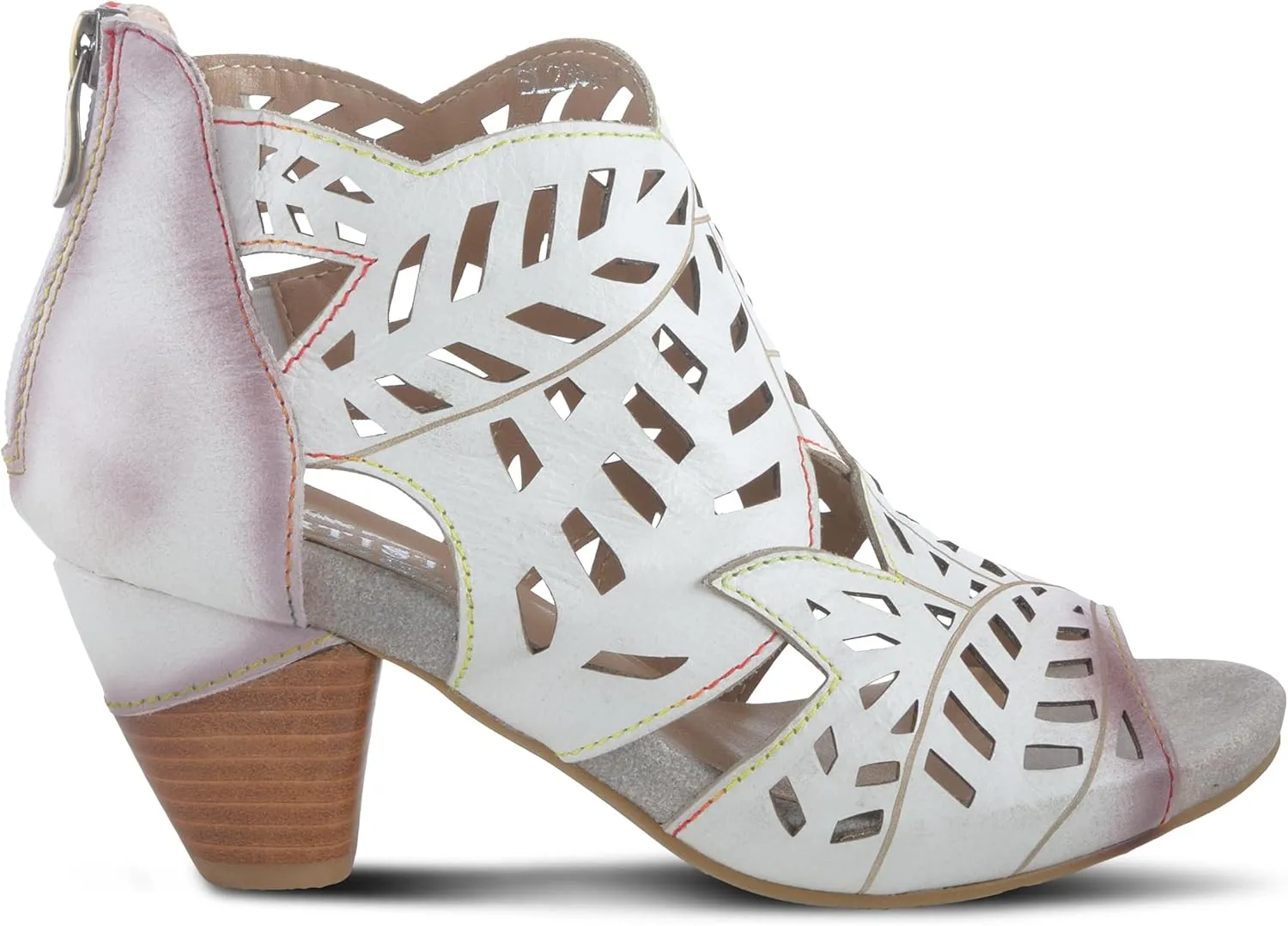 Spring Step L'Artiste Icon Sandals for Women - Ladies Casual Flats Platform Sandal - Hand Painting Summer Shoes for Womens