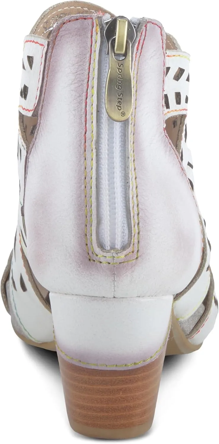 Spring Step L'Artiste Icon Sandals for Women - Ladies Casual Flats Platform Sandal - Hand Painting Summer Shoes for Womens