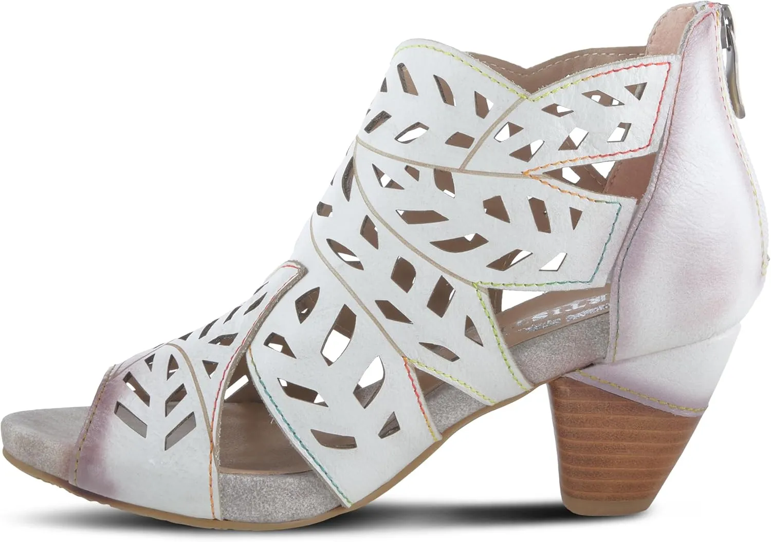 Spring Step L'Artiste Icon Sandals for Women - Ladies Casual Flats Platform Sandal - Hand Painting Summer Shoes for Womens