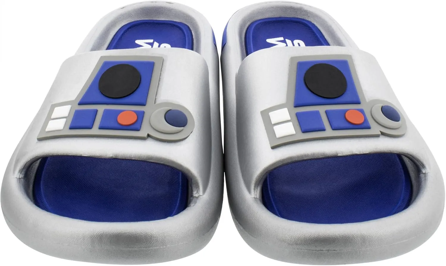 Star Wars R2-D2 Metallic Men's Cloud Comfort Slide Sandals