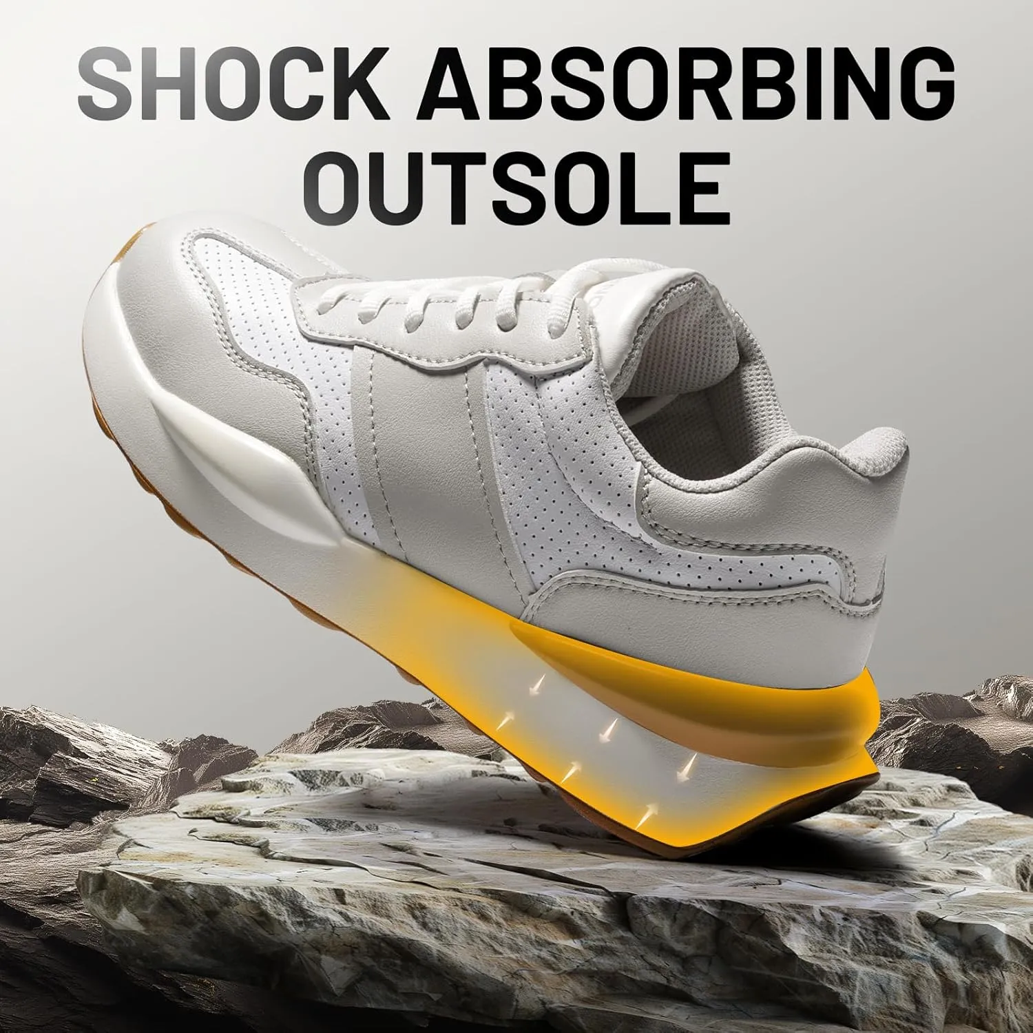 Steel Toe Shoes for Women Comfortable Lightweight Memory Foam Work Shoes Women's Indestructible Composite Toe Construction Safety Sneakers