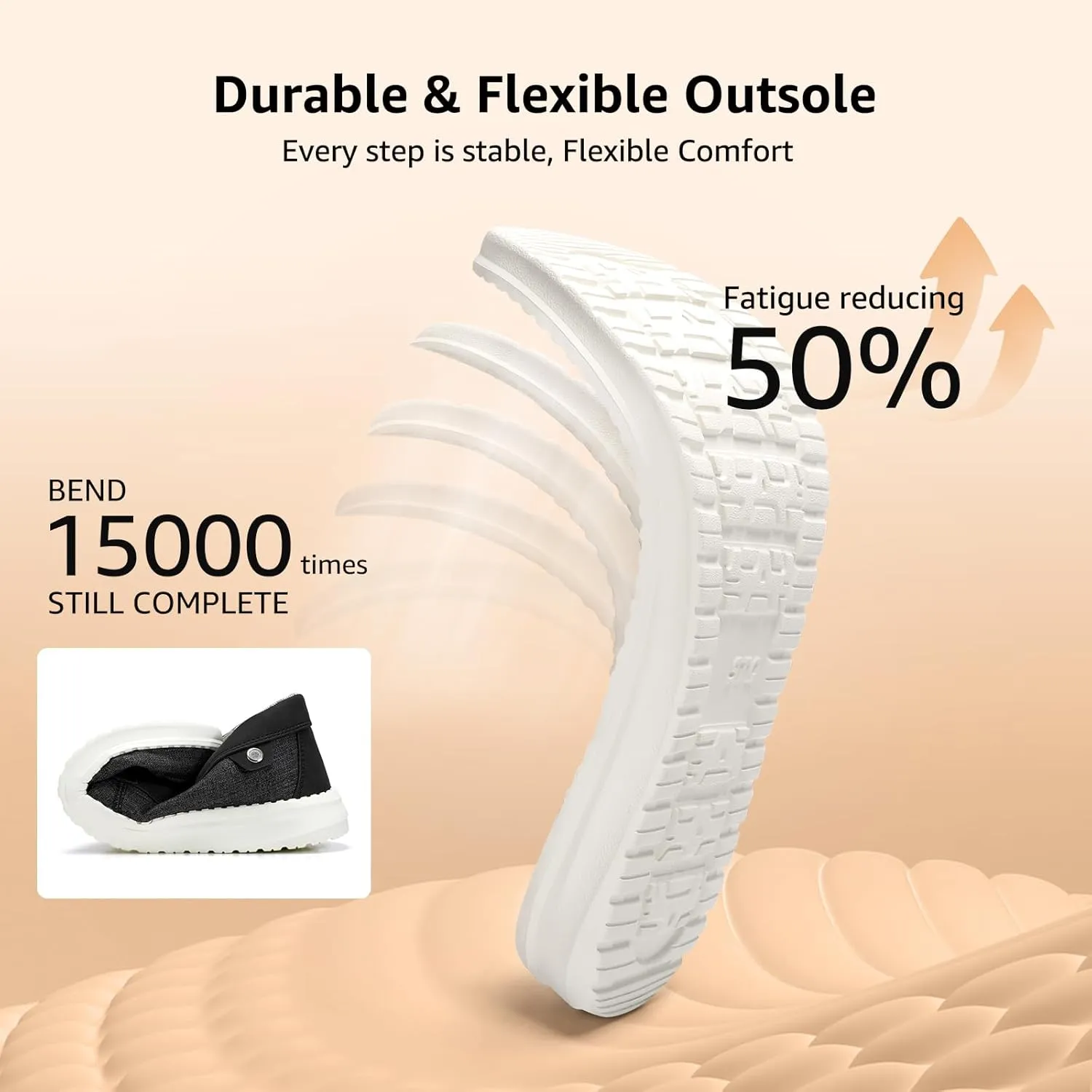 STQ Boat Shoes Men's Business Casual Shoes Slip on Dress Sneakers with Arch Support Insole Lightweight Orthopedic Walking Loafers for Plantar Fasciitis