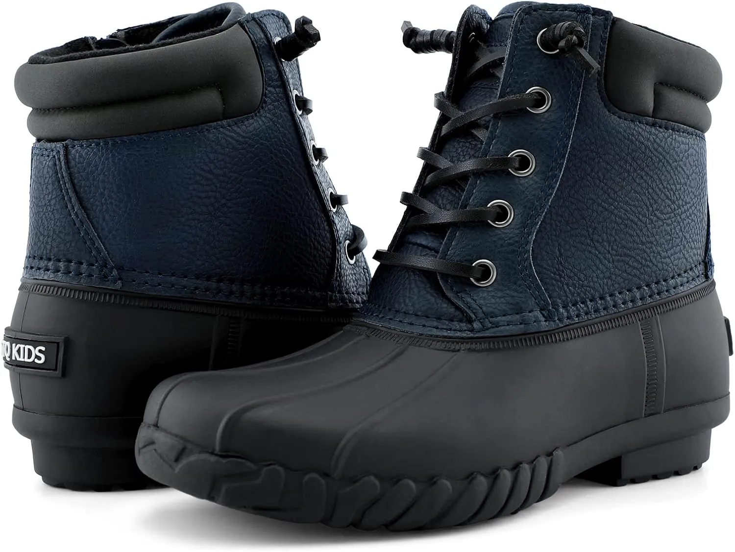STQ Boy Duck Boots Kids Waterproof Snow Boots Insulated Winter Boots (Little/Big Kid)