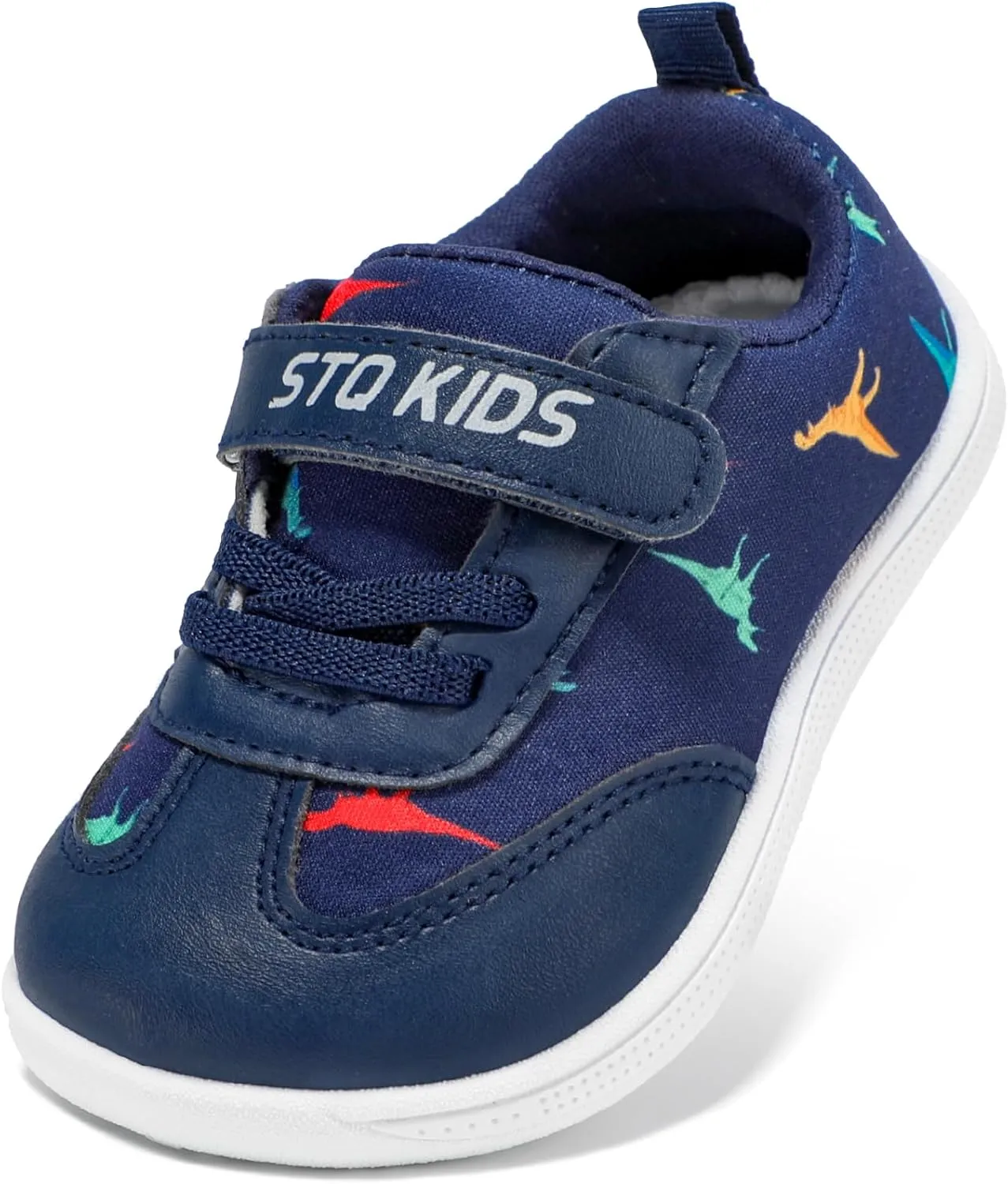 STQ Toddler Girls Boys Wide Toe Barefoot Shoes Kids Walking Tennis Comfort Sneakers Lightweight Breathable Gym Shoe