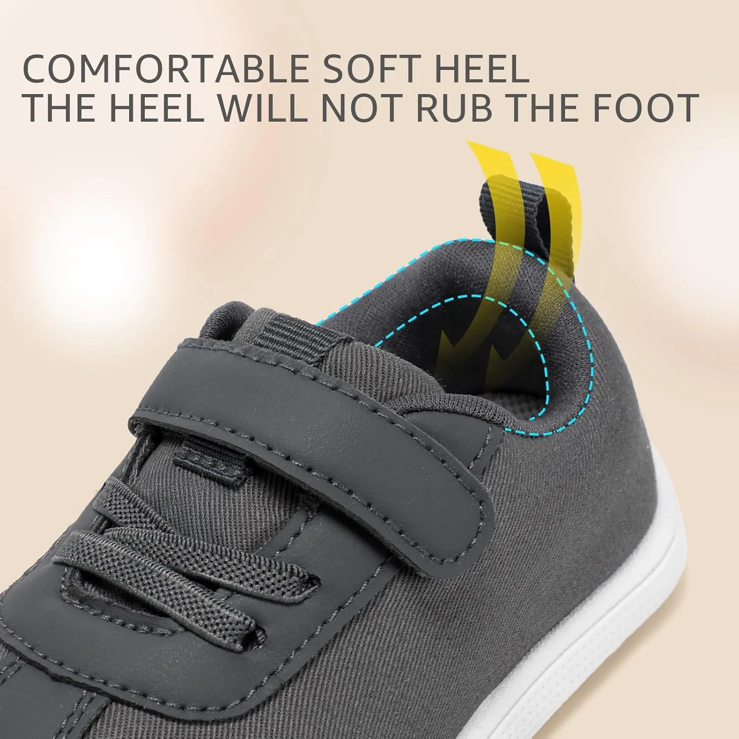 STQ Toddler Girls Boys Wide Toe Barefoot Shoes Kids Walking Tennis Comfort Sneakers Lightweight Breathable Gym Shoe