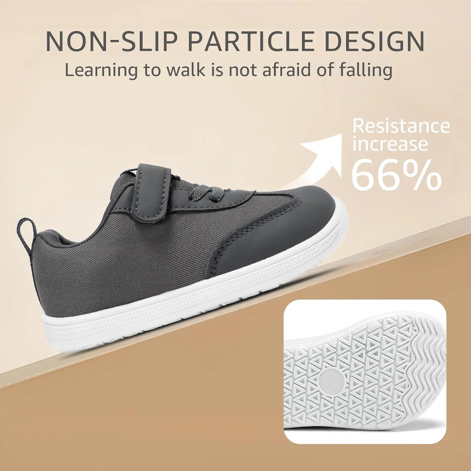 STQ Toddler Girls Boys Wide Toe Barefoot Shoes Kids Walking Tennis Comfort Sneakers Lightweight Breathable Gym Shoe