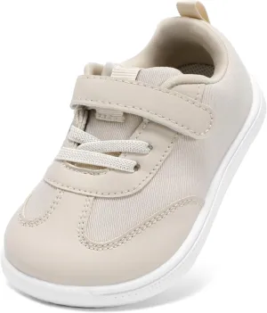 STQ Toddler Girls Boys Wide Toe Barefoot Shoes Kids Walking Tennis Comfort Sneakers Lightweight Breathable Gym Shoe