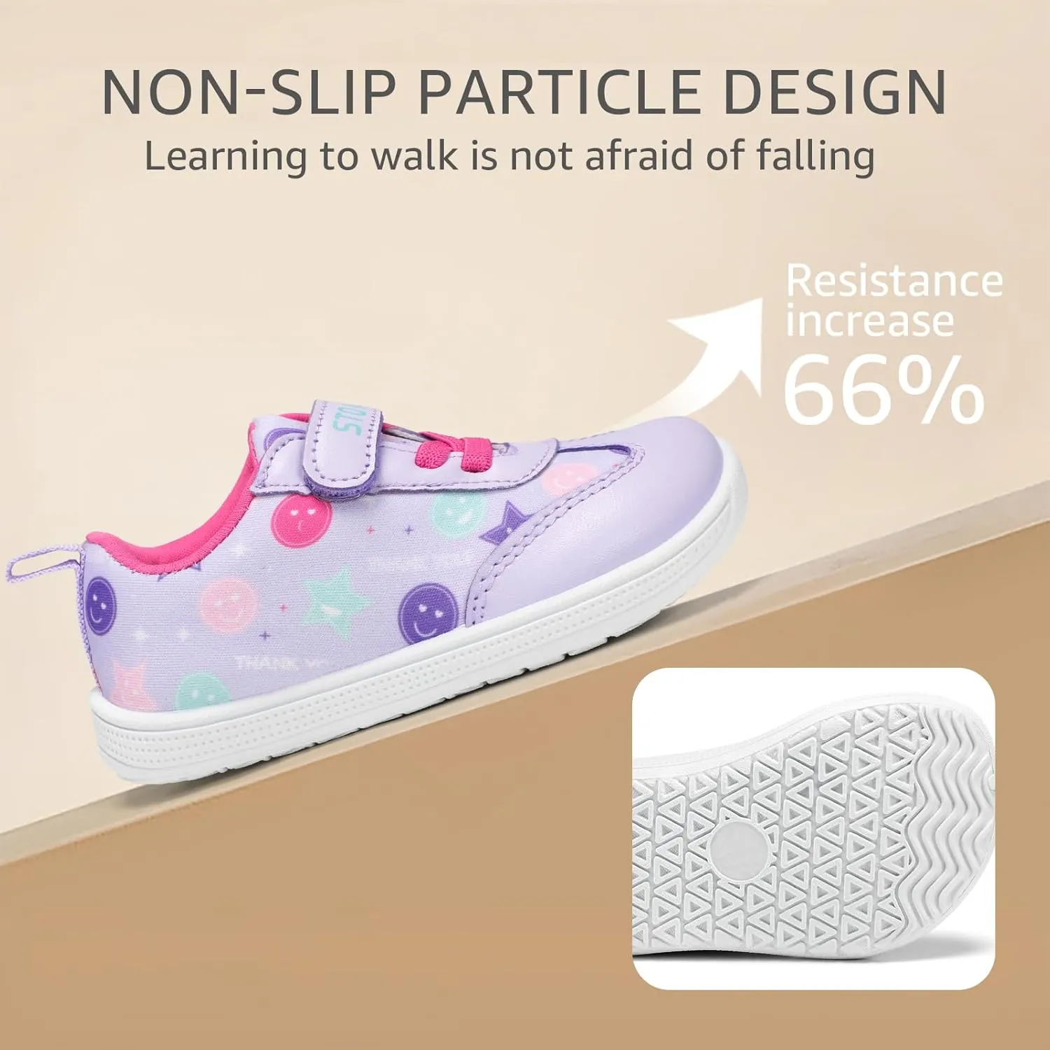 STQ Toddler Girls Boys Wide Toe Barefoot Shoes Kids Walking Tennis Comfort Sneakers Lightweight Breathable Gym Shoe
