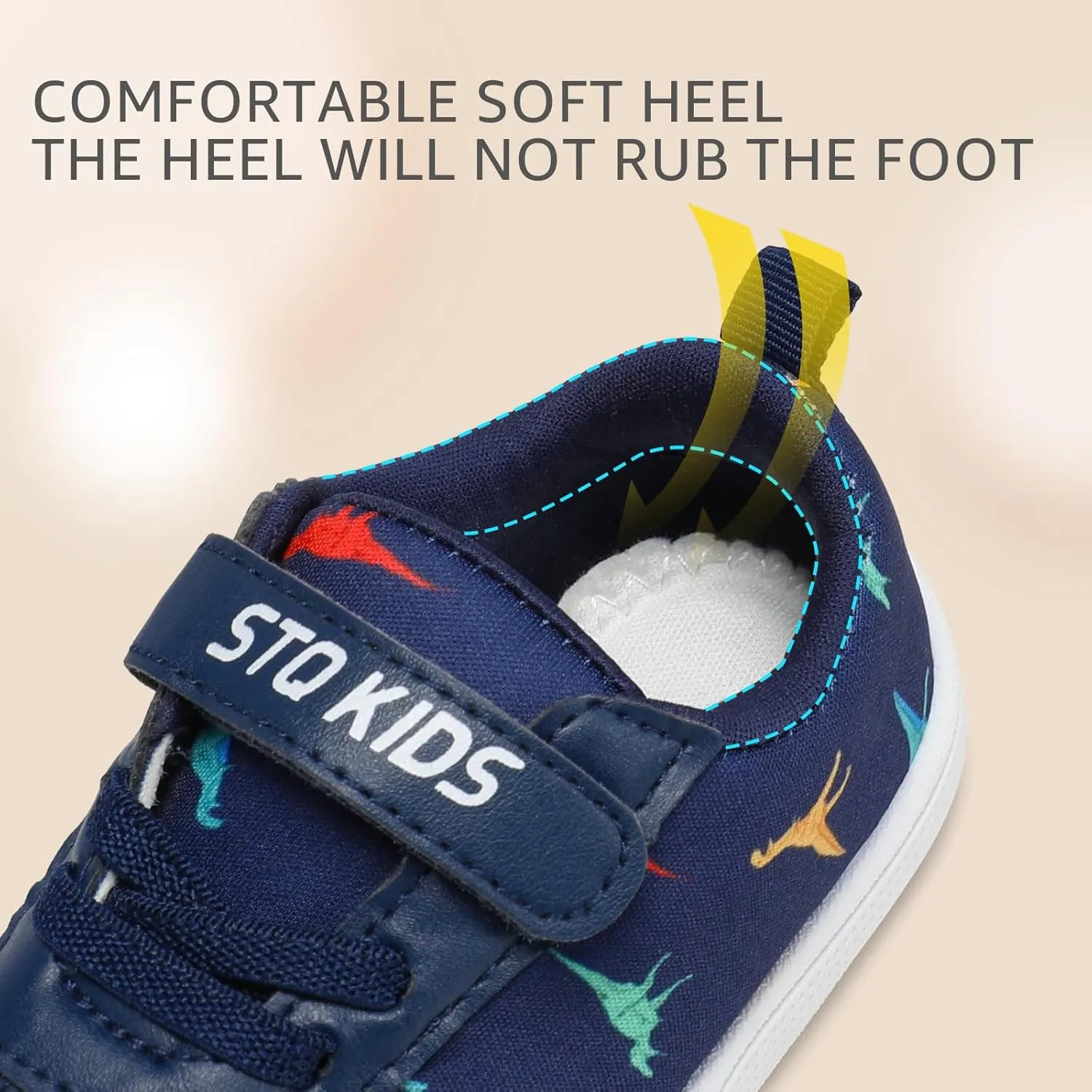 STQ Toddler Girls Boys Wide Toe Barefoot Shoes Kids Walking Tennis Comfort Sneakers Lightweight Breathable Gym Shoe