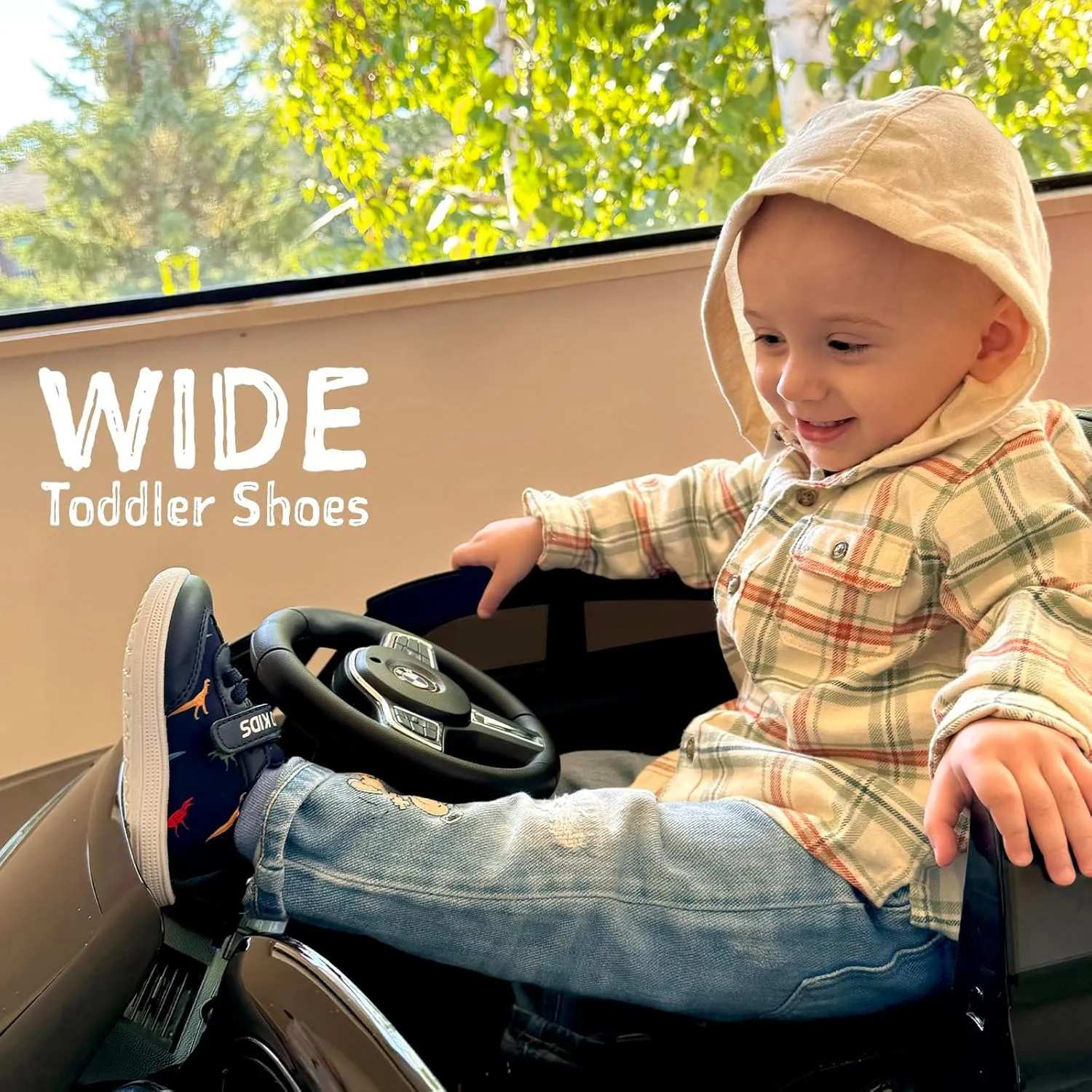 STQ Toddler Girls Boys Wide Toe Barefoot Shoes Kids Walking Tennis Comfort Sneakers Lightweight Breathable Gym Shoe